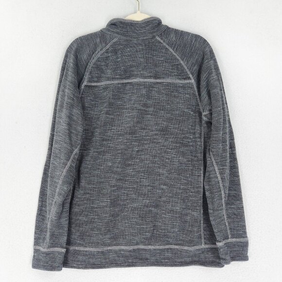 Tommy Bahama Sweater Mens Large Gray Half Zip Mock Neck Raglan Pullover Casual - Picture 7 of 8
